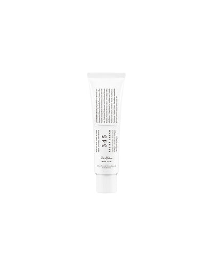 r. Althea 345 Relief Cream 50ml jar with white and blue packaging - Korean gel moisturizer for sensitive acne-prone skin.