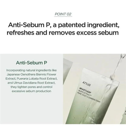 Anua Heartleaf Quercetinol Pore Deep Cleansing Foam